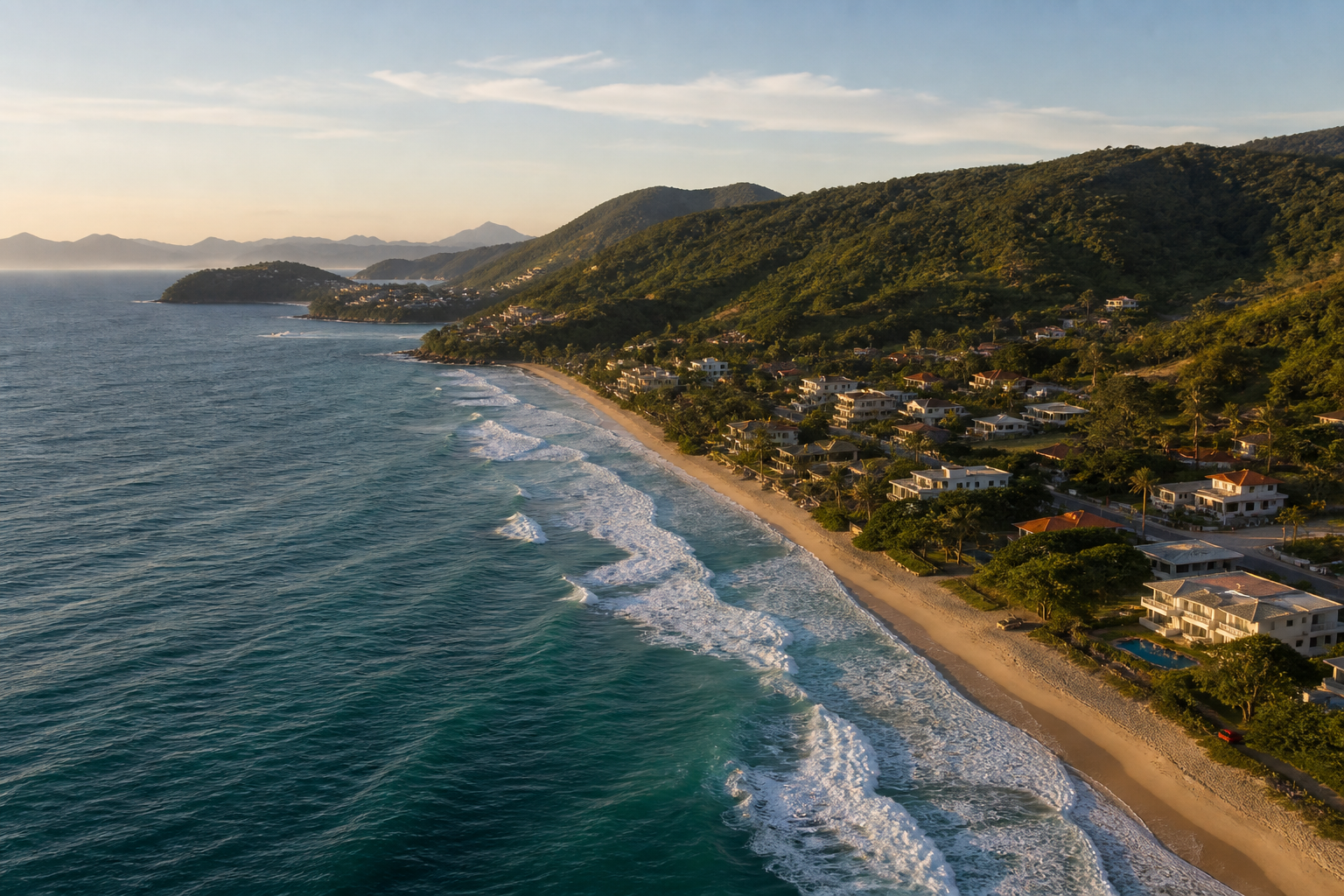 Litoral filmado por drone
